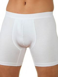 Мягкие боксеры на пришивной резинке белого цвета E5 Underwear RT26560 распродажа
